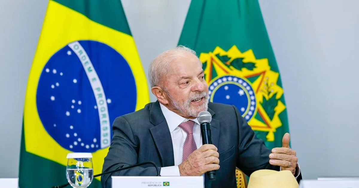 O presidente Luiz Inácio Lula da Silva em evento oficial.