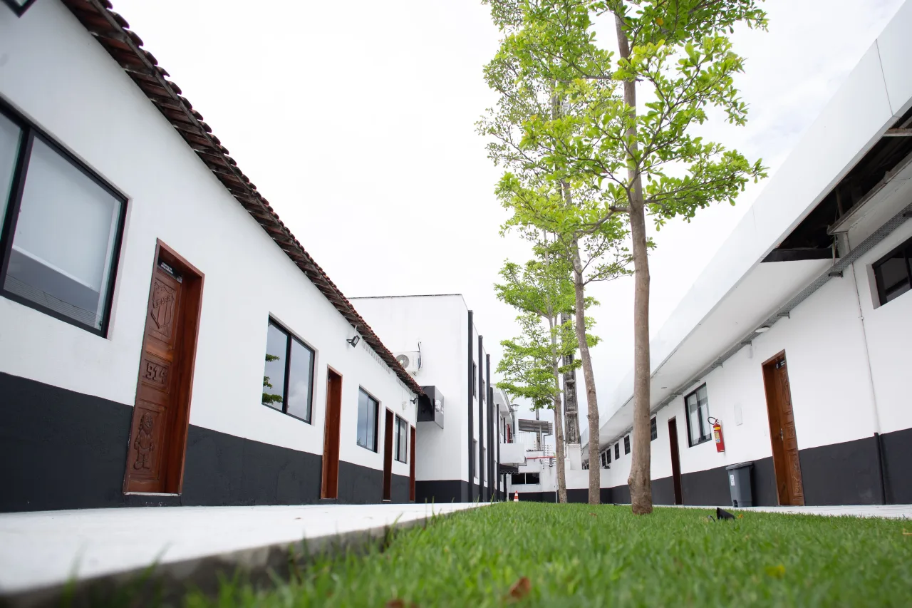 Fachada do centro de treinamento do Ceará SC em Porangabuçu.