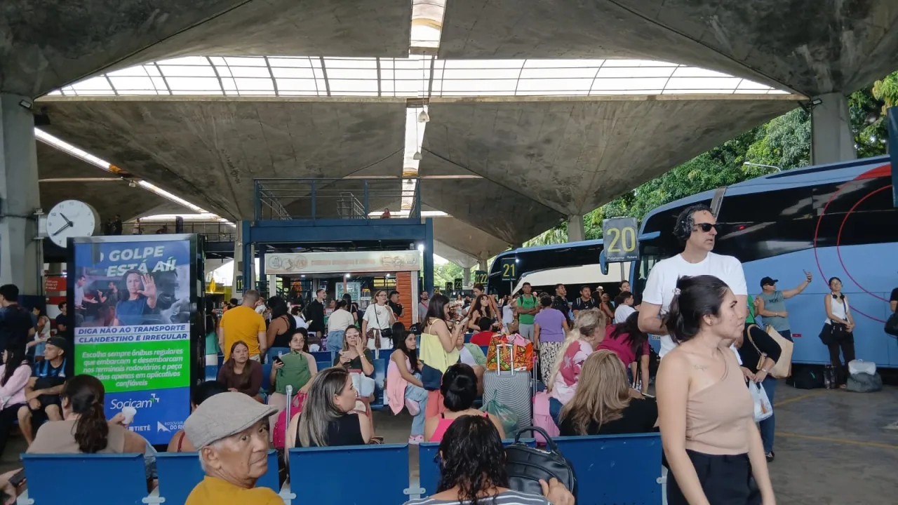 Ônibus de transporte intermunicipal no Ceará