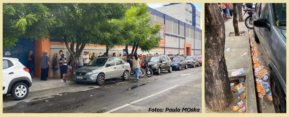 Urna eletrônica durante o processo de votação no Brasil.