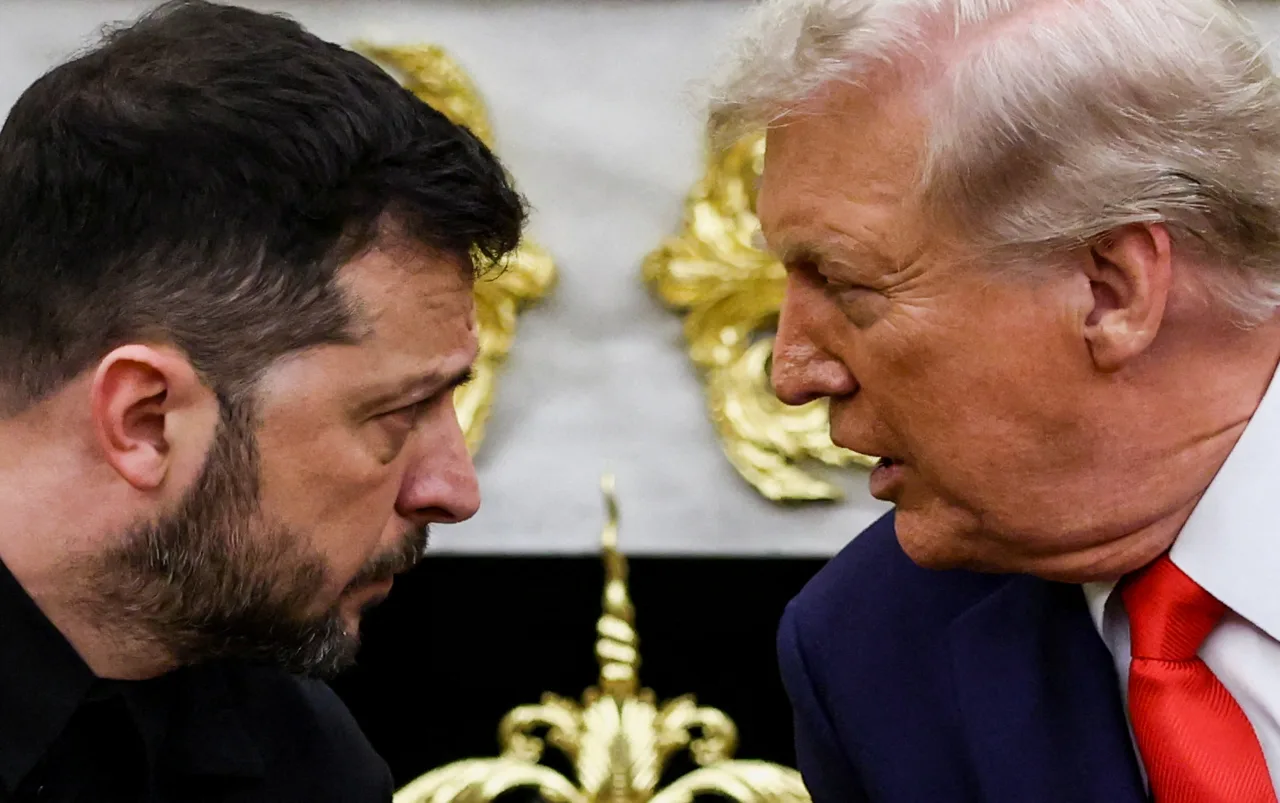 Donald Trump e Volodymyr Zelensky em reunião oficial na Casa Branca