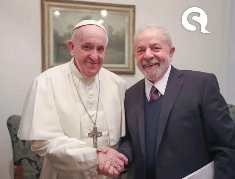 Papa Francisco se encontra com Lula no Vaticano