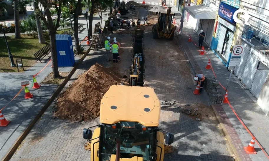 Centro Histórico de Sobral é modernizado e passará a ter rede elétrica subterrânea
