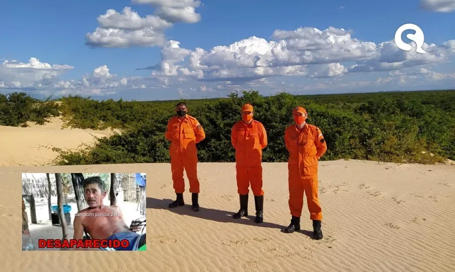 Bombeiros Militares realizam busca por homem desaparecido em Camocim-CE