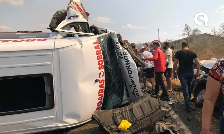 Urgente | Grave acidente de trânsito na CE que liga Sobral a Groaíras-CE
