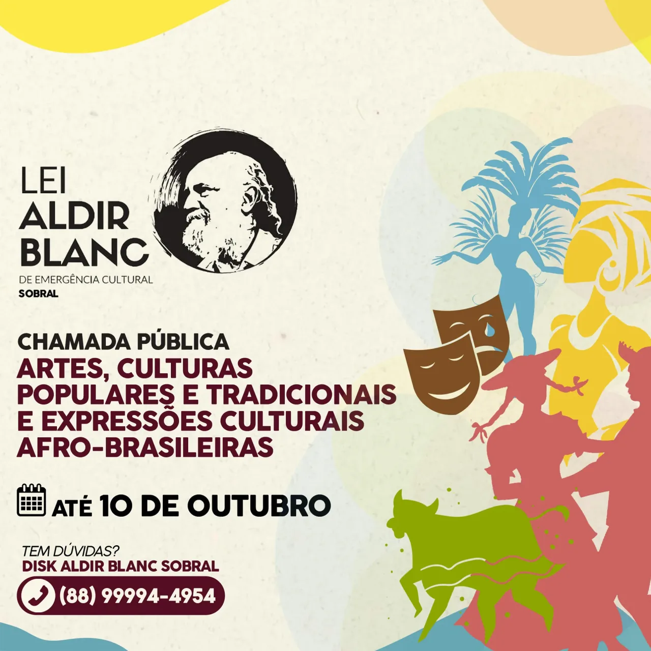 Prefeitura de Sobral abre inscrições para Lei Aldir Blanc de Emergência Cultural
