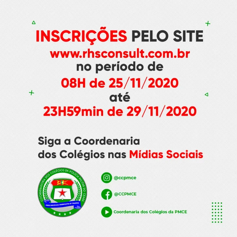 Inscrições para Colégio Militar de Sobral serão abertas nesta semana; Confira as vagas