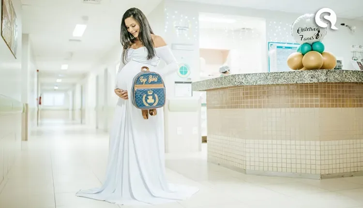 Gestante internada no HRN realiza ensaio fotográfico dentro da unidade