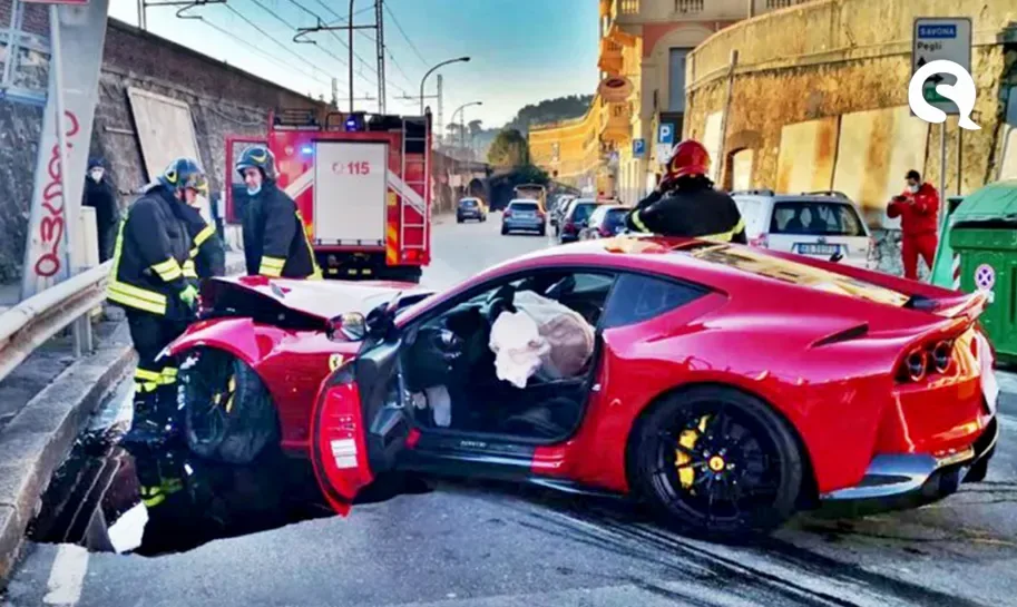 Funcionário de lava-rápido destrói Ferrari de R$ 1,9 milhão de goleiro italiano