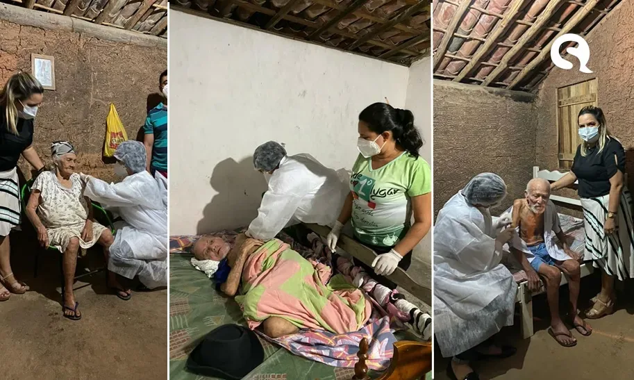 Granja inicia vacinação contra Covid-19 em idosos com mais de 75 anos de idade
