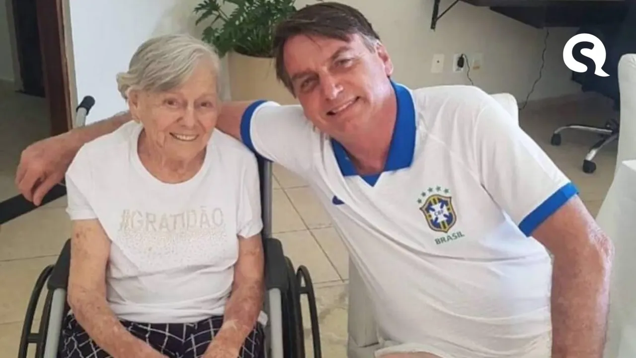 Mãe de Bolsonaro é vacinada contra Covid-19 no interior de São Paulo