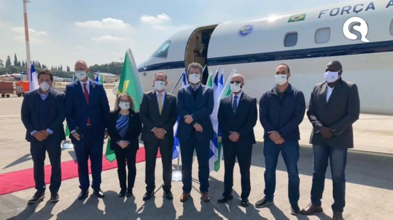 Comitiva brasileira enviada à Israel visita desenvolvedores de spray nasal contra Covid-19