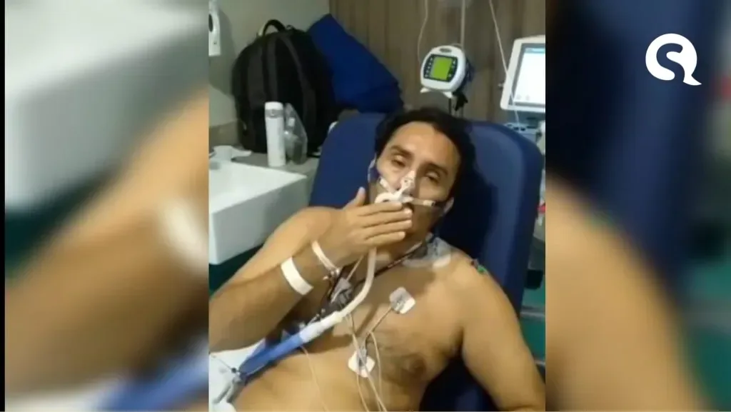 Vicente Nery faz coração com as mãos e manda mensagem para fãs: “voltei”