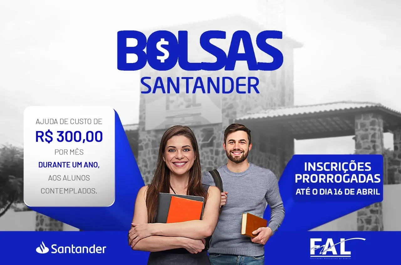 Bolsa Santander têm inscrições prorrogadas até sexta-feira (16)