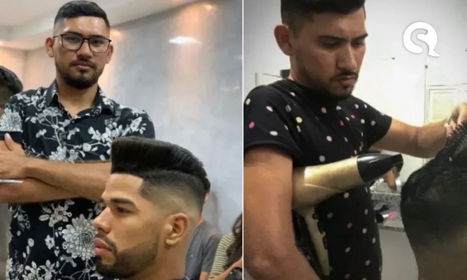 Após perder o movimento de um braço, cearense aprende a cortar cabelo com a outra mão