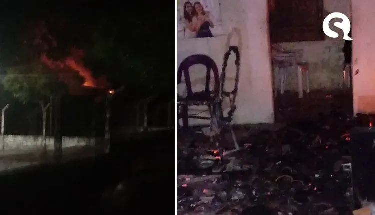 Casa é incendiada 24h após ser alvo de assalto em Santana do Acaraú