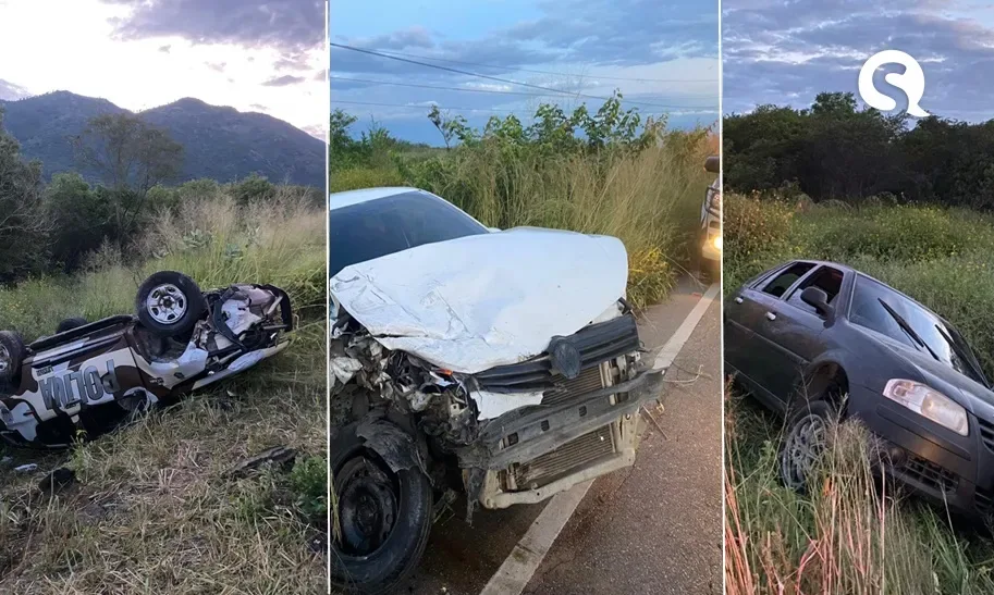 Quatro veículos se envolvem em acidente na CE 362 em Massapê