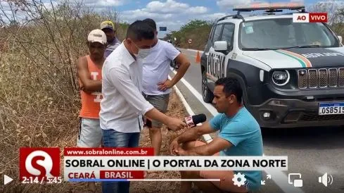  Jovem motociclista morre em grave acidente na CE 362 em Senador Sá no Ceará