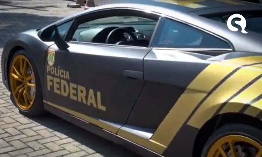Lamborghini de R$ 800 mil apreendida em operação vira viatura da Polícia Federal