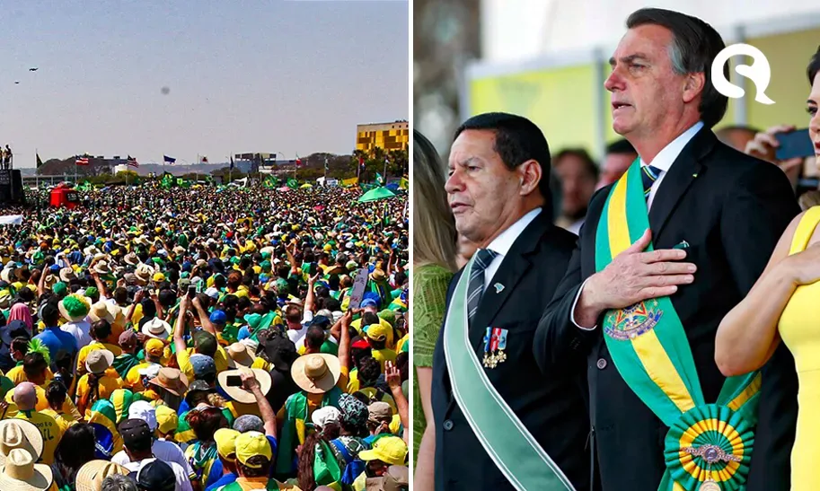 Bolsonaro critica STF e diz que ‘quem age fora da Constituição se enquadra ou pede para sair’