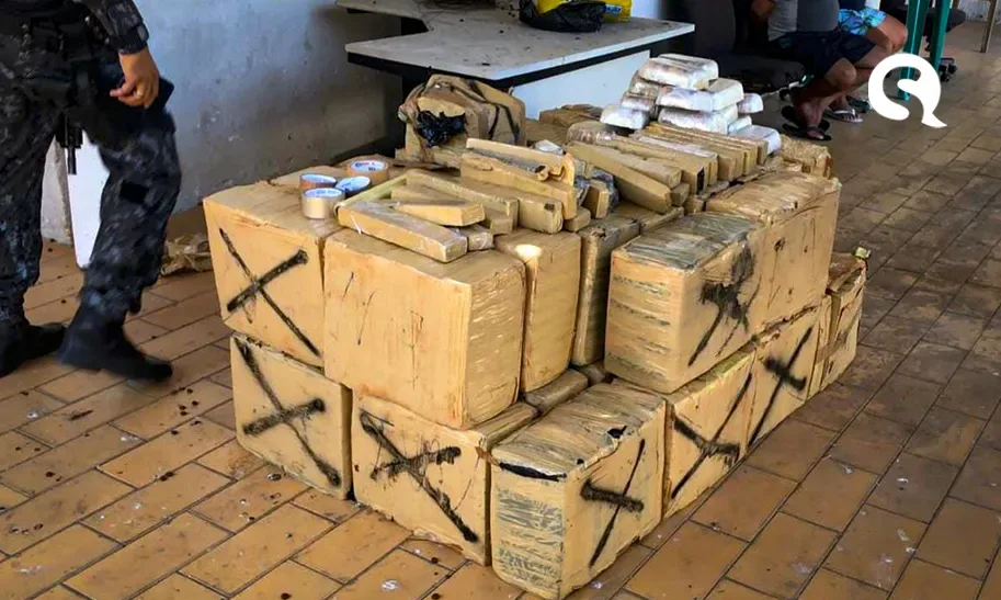 Polícia Militar apreende 780 kg de drogas em terreno particular em Fortaleza