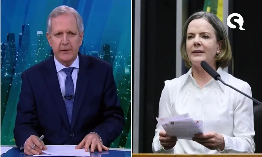 Justiça penhora R$ 30 mil de Augusto Nunes para pagar indenização para deputada Gleisi Hoffmann