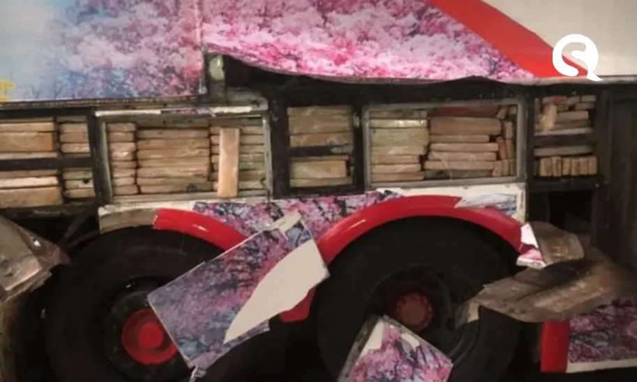 PM encontra 1,8 mil quilos de maconha em ônibus de excursão religiosa