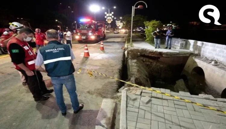 Joinville: calçada desaba durante evento de natal e deixa 30 feridos