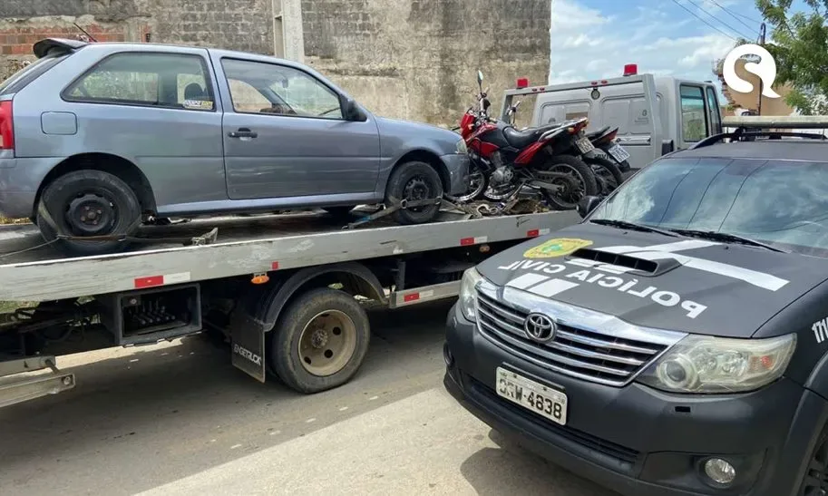 Polícia Civil fecha oficina irregular e captura suspeito de receptação em Sobral