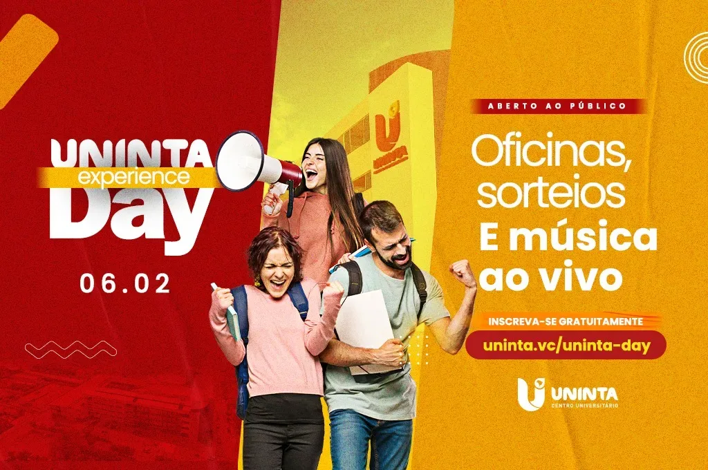 UNINTA Experience Day: jovens terão a oportunidade de ter o primeiro contato com a universidade em um dia repleto de atividades