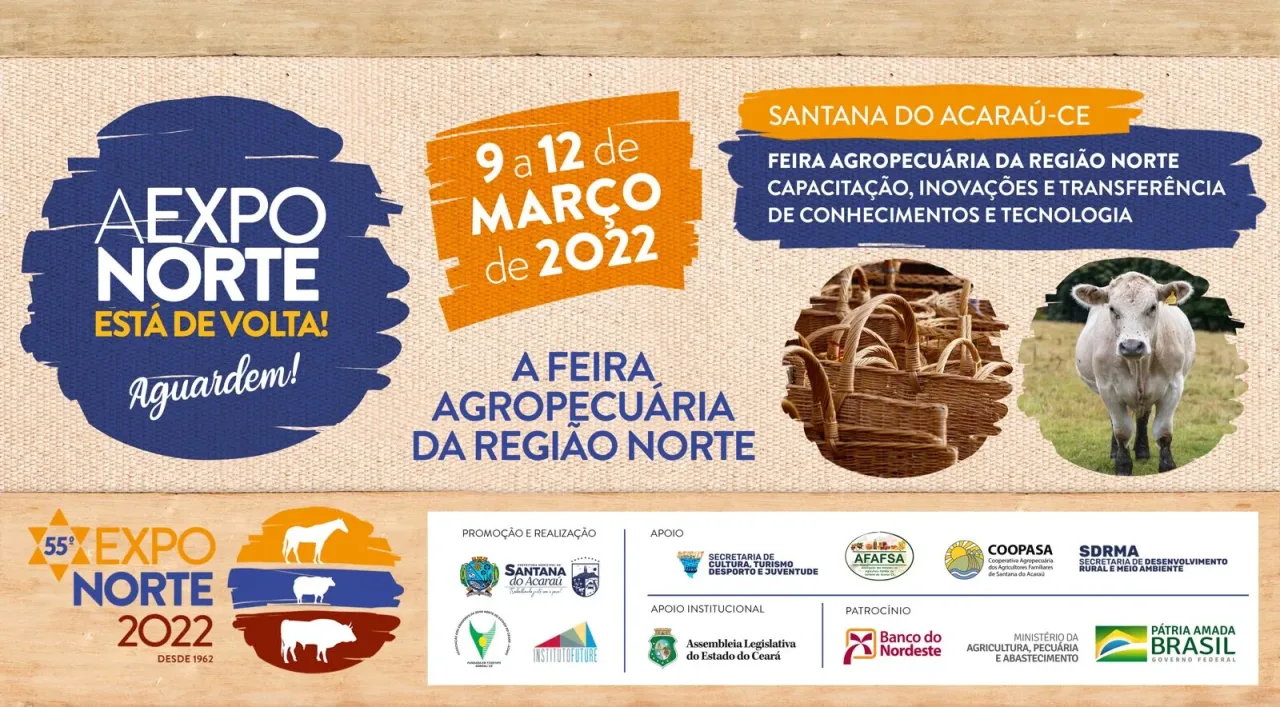 Exponorte 2022 | Santana do Acaraú sediará o evento pela primeira vez