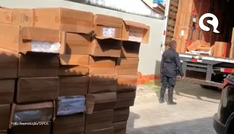 Itapipoca: polícia apreende 6 milhões de cigarros contrabandeados