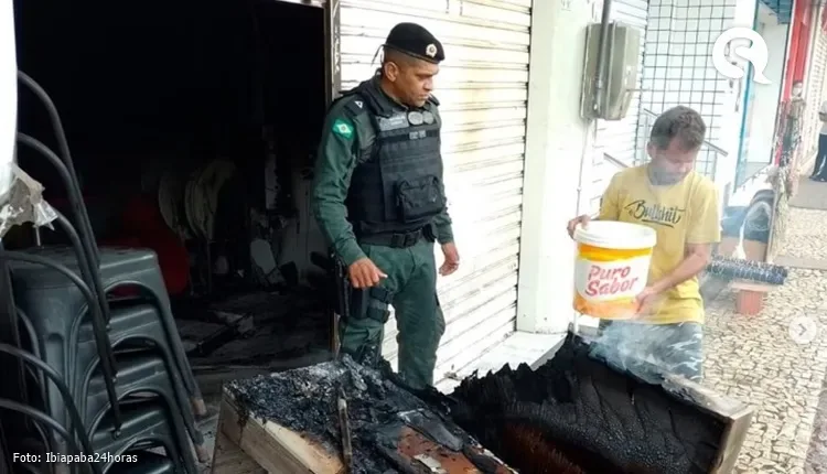 Polícia Militar controla principio de incêncio em estabelecimento comercial em Tianguá-CE