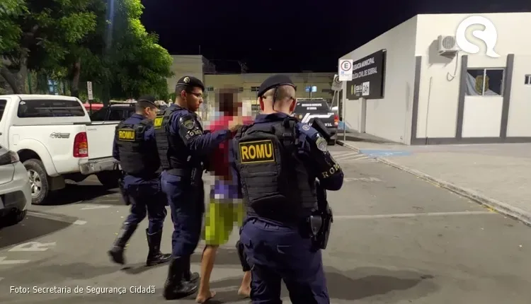 Guarda Civil Municipal de Sobral prende homem com mandado judicial em aberto