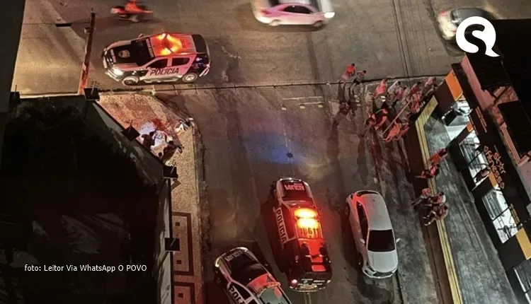 Duas pessoas sofrem tentativa de linchamento a pauladas e golpes de capacete em Fortaleza