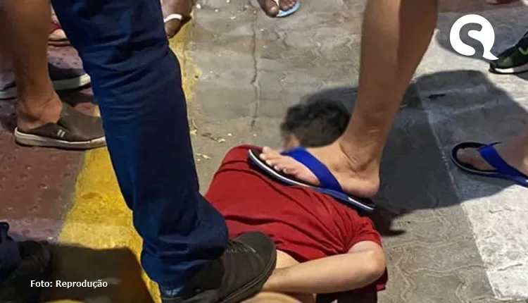 Suspeito de agredir ex-companheira é imobilizado por população e preso em Sobral