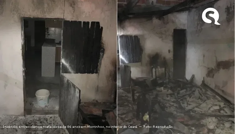 Idosa de 86 anos morre em incêndio em residência na cidade de Morrinhos-CE