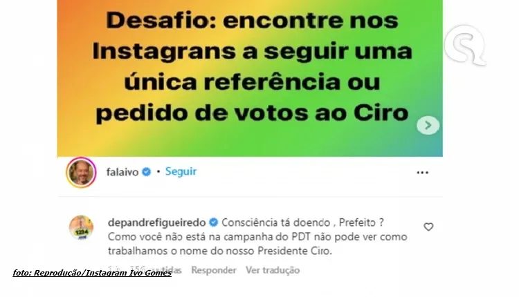 Ivo Gomes acusa RC e outros candidatos de não pedir voto em Ciro e presidente do PDT reage