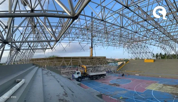 Obras de reforma e ampliação do novo Ginásio Poliesportivo Dr. Plínio Pompeu seguem em andamento