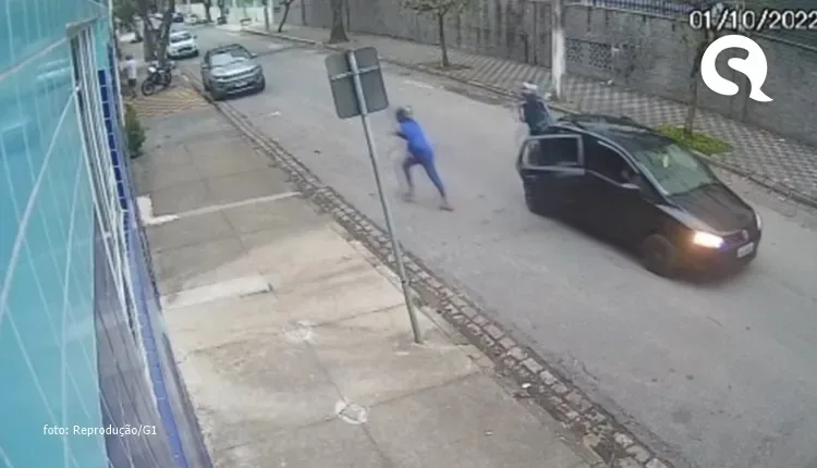 Mulher salva marido de assalto ao atropelar criminosos em São Paulo