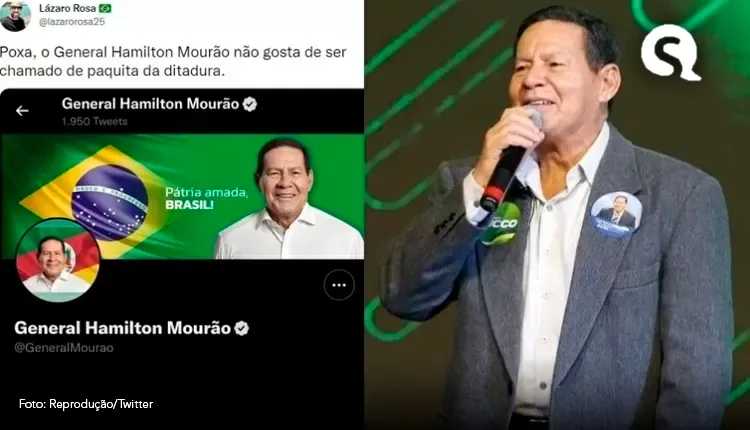 Mourão bloqueia usuário do Twitter que o chamou de ‘Paquita da Ditadura’