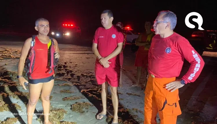 Bombeiro que desapareceu no mar ao tentar salvar turista sobrevive após nadar 21 km