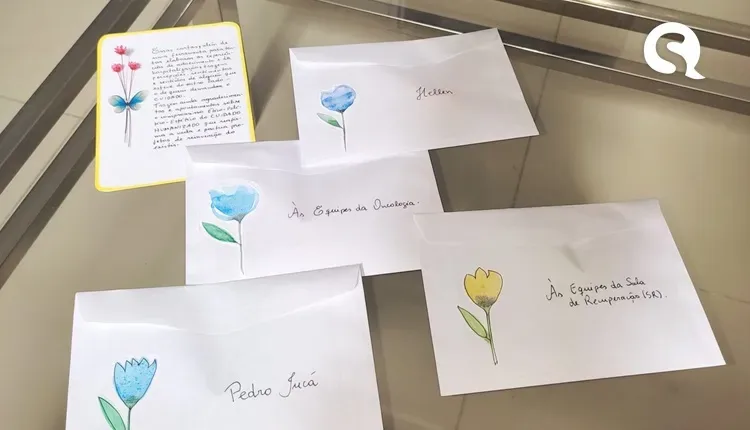 Filha envia cartas de agradecimento à equipe da Santa Casa de Sobral que cuidou de sua mãe