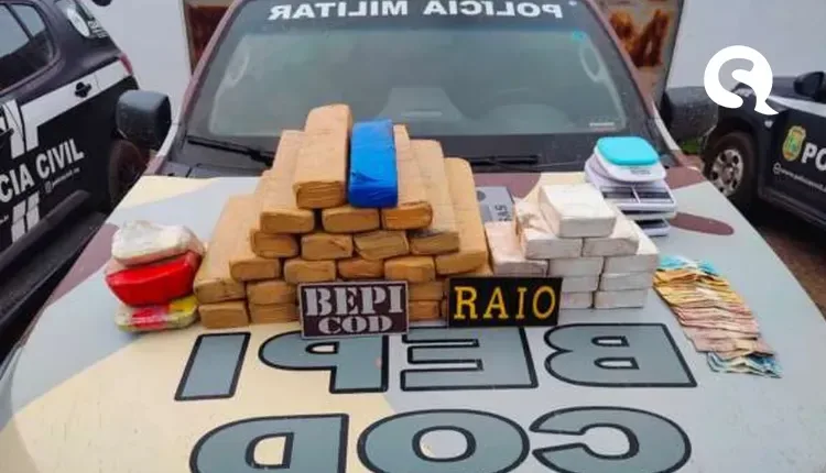 PM apreende mais de 30 kg de drogas e prende homem em Frecheirinha, no Ceará