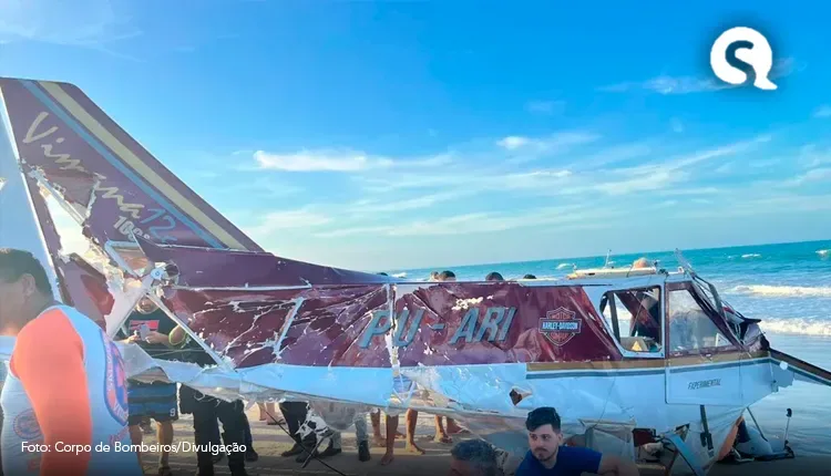 Aeronave ultraleve cai na Praia de Aquiraz, na Grande Fortaleza; piloto morre