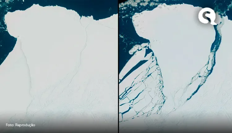 Iceberg gigante do tamanho da cidade de SP se desprende da Antártica