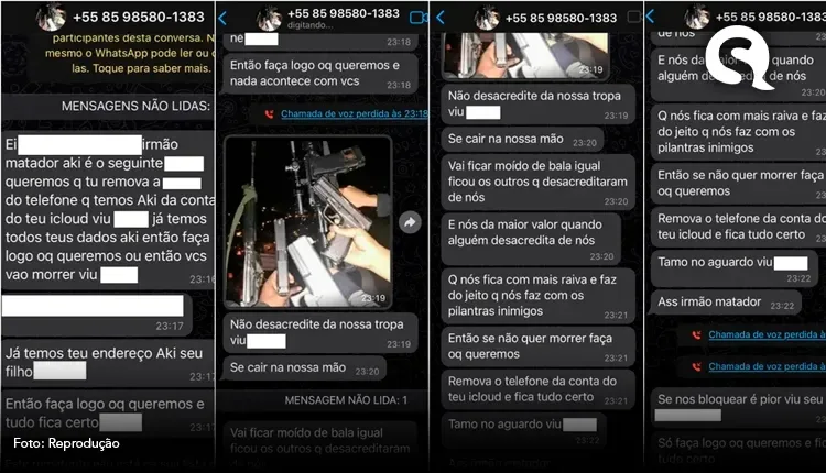 Após ter celular furtado em Fortaleza, homem recebe ameaças com pedido de senhas