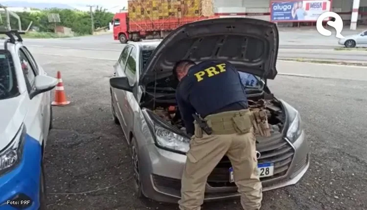Em Sobral/CE, PRF recupera veículo roubado que trafegava com placas clonadas.