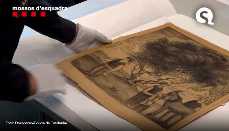 Polícia espanhola prende ladrões de arte e recupera desenhos de Dali de 100 anos
