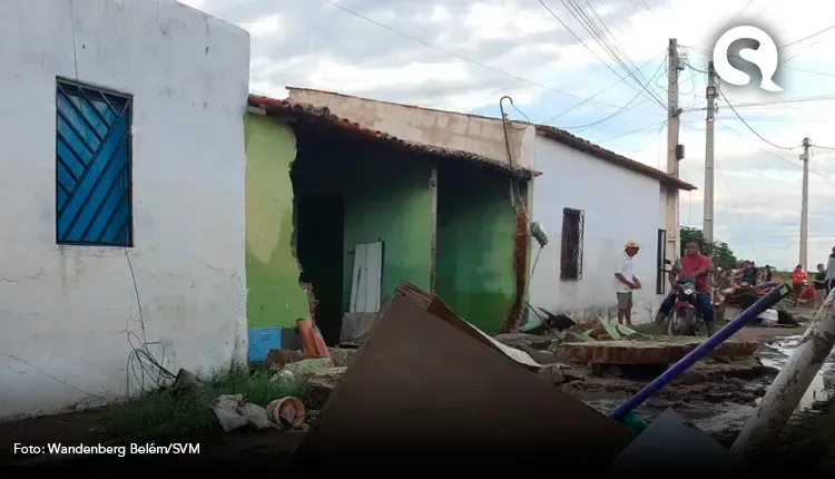 Após chuva torrencial, duas mil pessoas ficam fora de casa em Milhã